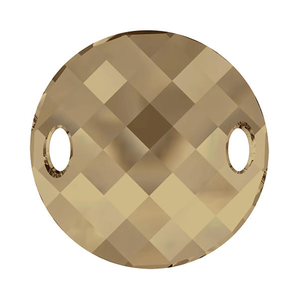Swarovski Sew-on Crystals 3221 28 mm Crystal Golden Shadow