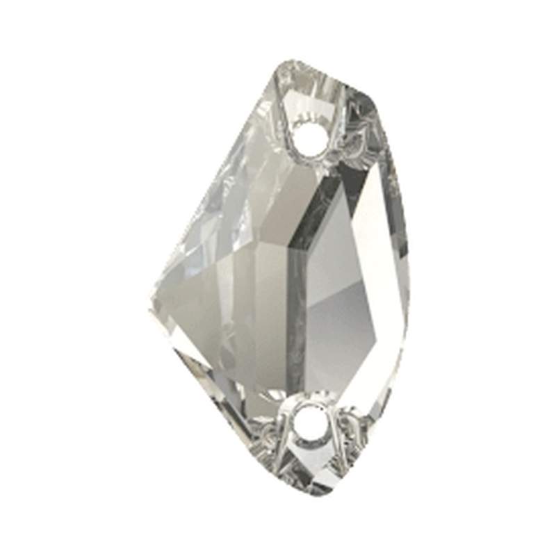 Swarovski Sew-on Crystals 3256 19 x 11,5 mm Crystal Silver Shade F