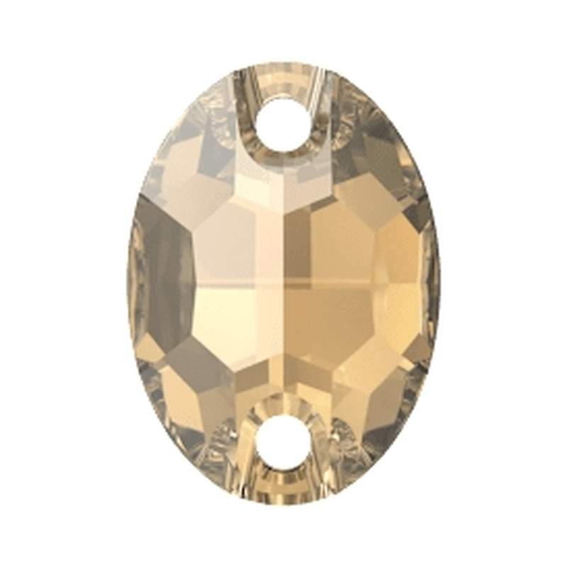 Swarovski Sew-on Crystals 3210 10 x 7 mm Crystal Golden Shadow F