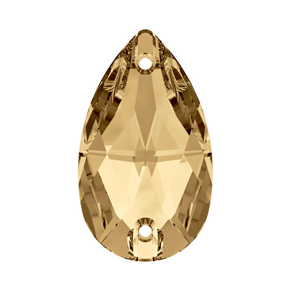 Swarovski Sew-on Crystals 3230 18 x 10,5 mm Crystal Golden Shadow