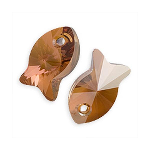 Swarovski Crystal Pendants 6727 18 mm Crystal Copper