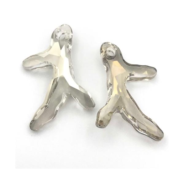 Swarovski Crystal Pendants 6790 40 mm Crystal Silver Shade