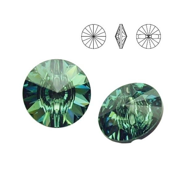 Swarovski Crystal Button 3015 16 mm Erinite M
