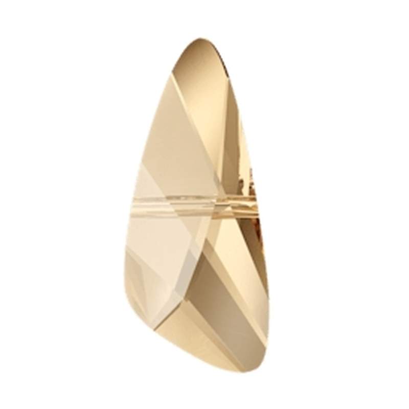 Swarovski Crystal Beads 5590 10 x 23 mm Crystal Golden Shadow