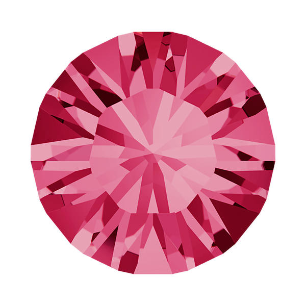 Swarovski Round Stones 1028 pp 24 Indian Pink F