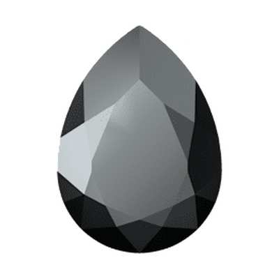 4320 6 x 4 mm Jet Hematite F - 360 pcs