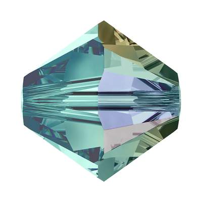 5328 6 mm Blue Zircon AB - 360 pcs