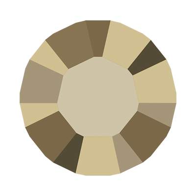 1028 pp 18 Crystal Metallic Light Gold F - 1440 pcs