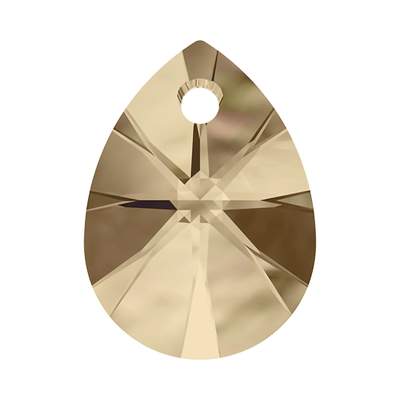 6128 10 mm Crystal Golden Shadow - 144 pcs
