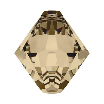 6328 6 mm Crystal Golden Shadow - 360 pcs