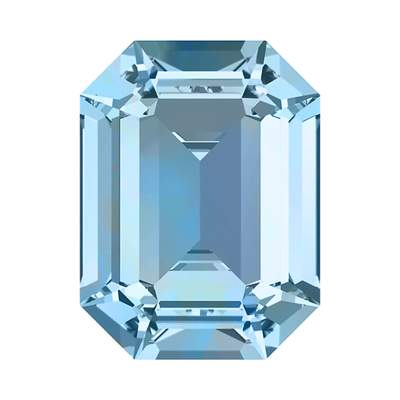 4610 14 x 10 mm Aquamarine F - 144 pcs