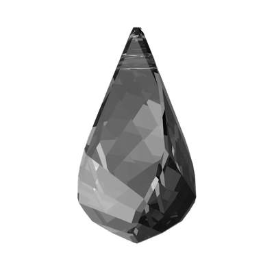 6020 30 mm Jet Hematite - 12 pcs