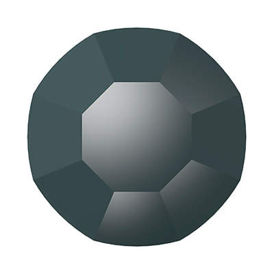 2000 ss 3 Jet Hematite F - 1440 pcs