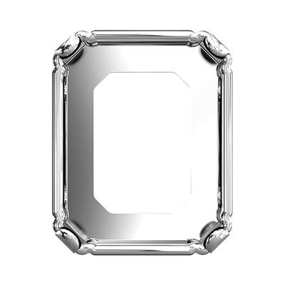 4600/S 6 x 4 mm Rhodium 3PH2OH - 360 pcs