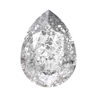 4320 8 x 6 mm Crystal Silver Patina F - 180 pcs