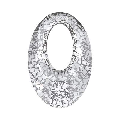 6040 20 mm Crystal Silver Patina - 72 pcs