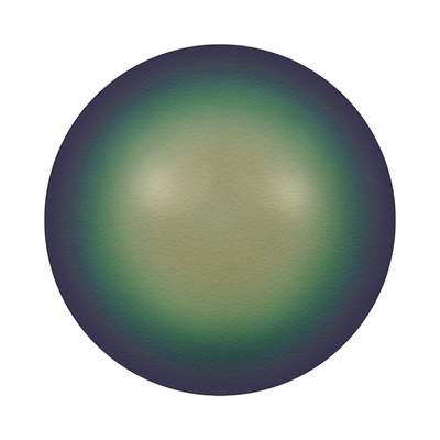 5818 10 mm Crystal Scarabaeus Green Pearl - 100 pcs