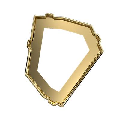 4923/S 28 x 24 mm Brass 1PH2OZ - 8 pcs