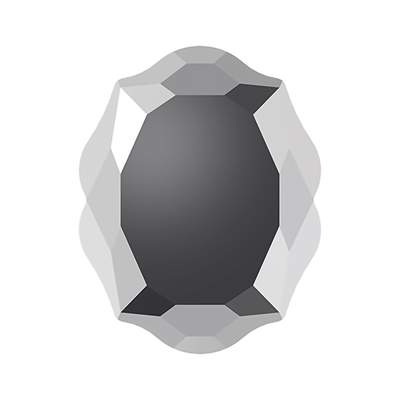 4142 14 x 11 mm Crystal Light Chrome F - 36 pcs