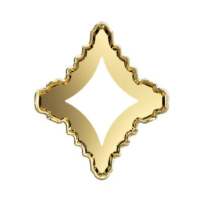 4927/S 14 x 12 mm Gold 1PH2O3 - 36 pcs