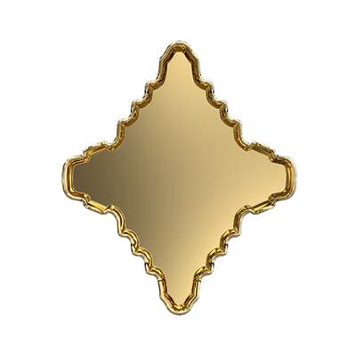 4927/S 19 x 17 mm Brass 1P00CZ - 24 pcs
