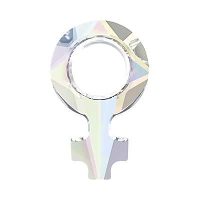 4876 18 x 11,5 mm Crystal AB - 24 pcs