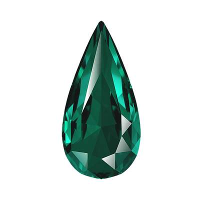 4322 18 x 9 mm Emerald F - 24 pcs