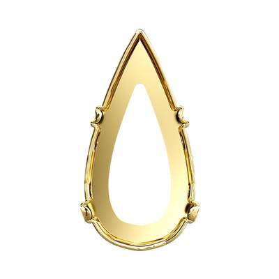 4322/S 22 x 11 mm Gold 3PH2O3 - 15 pcs