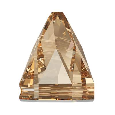 3297 7 x 7 mm Crystal Golden Shadow F - 48 pcs