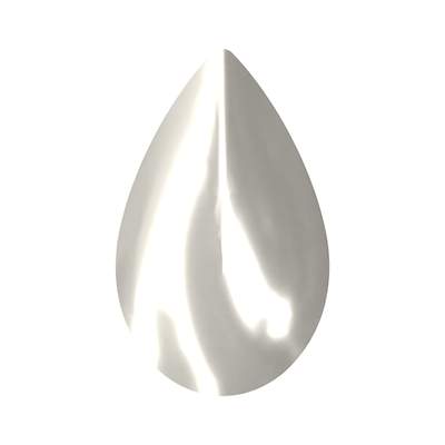 2308/4 10 x 6 mm Crystal White Pearl F - 288 pcs