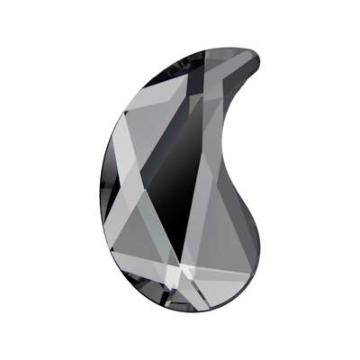 2364 10 x 6 mm Crystal Silver Night M HF - 144 pcs