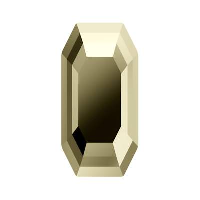 4595 16 x 8 mm Crystal Metallic Light Gold F - 48 pcs