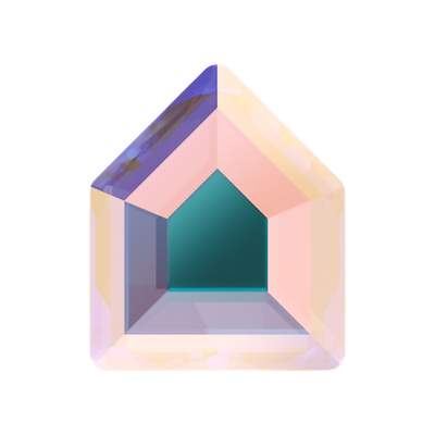 2775 6,7 x 5,6 mm Crystal AB M HF - 144 pcs