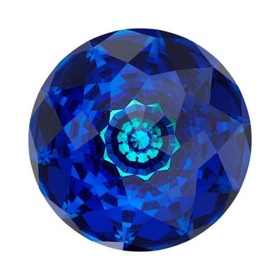 1400 18 mm Crystal Bermuda Blue F - 24 pcs