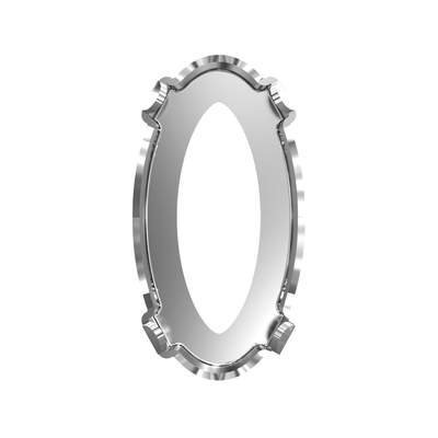 4162/S 14 x 7,5 mm Rhodium 3PH2OH - 72 pcs