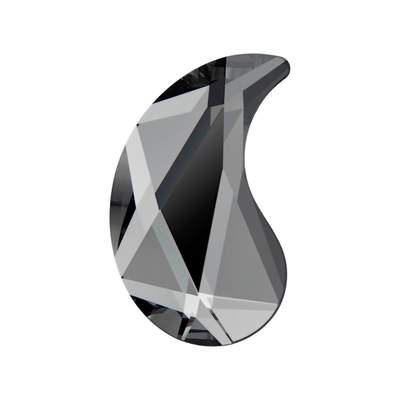2364 14 x 8,5 mm Crystal Silver Night M HF - 72 pcs