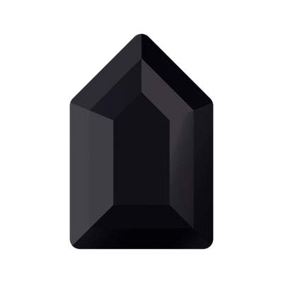 2774 6,3 x 4,2 mm Jet Unfoiled - 288 pcs