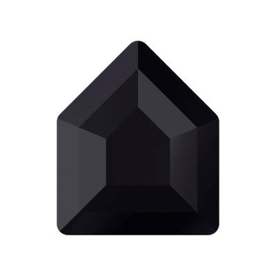 2775 6,7 x 5,6 mm Jet Unfoiled - 144 pcs