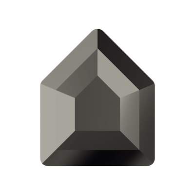2775 6,7 x 5,6 mm Jet Hematite Unfoiled - 144 pcs