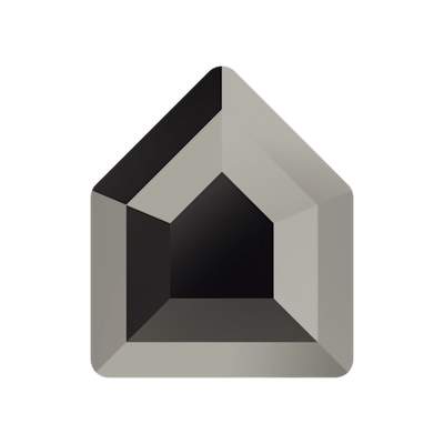 2775 5 x 4,2 mm Jet Hematite M HF - 288 pcs