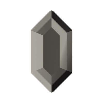 2776 16,5 x 8,4 mm Jet Hematite Unfoiled - 72 pcs