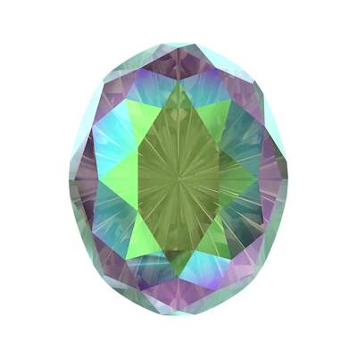 4160 8 x 6 mm Crystal Paradise Shine F - 90 pcs