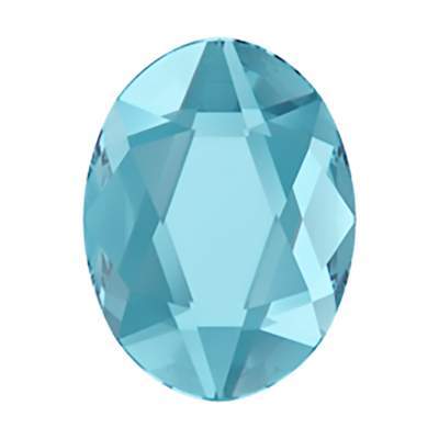 2603 14 x 10 mm Aquamarine F - 72 pcs