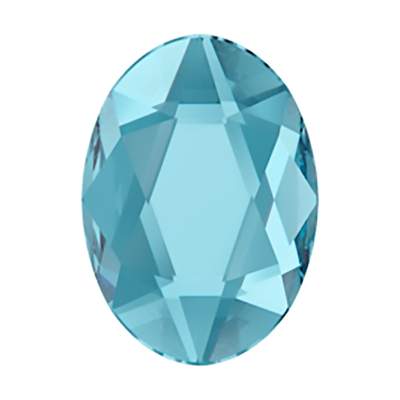 2603 8 x 6 mm Aquamarine M HF - 144 pcs