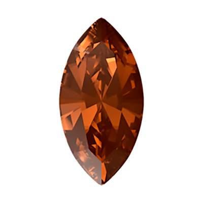 4228 6 x 3 mm Smoked Amber F - 720 pcs