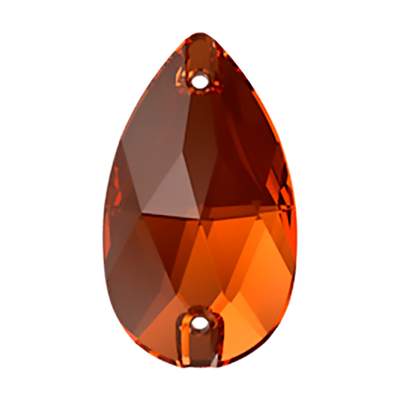 3230 28 x 17 mm Smoked Amber F - 24 pcs