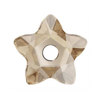 3754 7 mm Crystal Golden Shadow F - 144 pcs