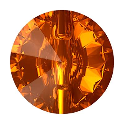 3015 12 mm Light Amber F - 48 pcs