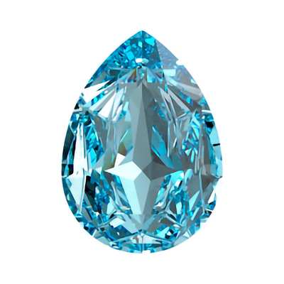 4390 18 x 13 mm Aquamarine F - 48 pcs