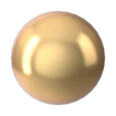 5809 2 mm Crystal Gold Pearl - 1500 pcs